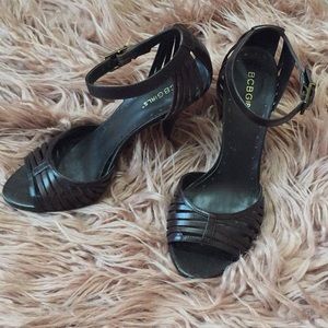 BCBGirls Brown Strappy Sandals 7.5